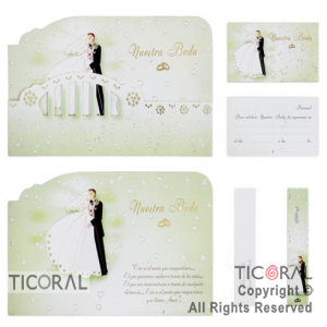 INV BODA 20008 NOVIOS VERDE x 10